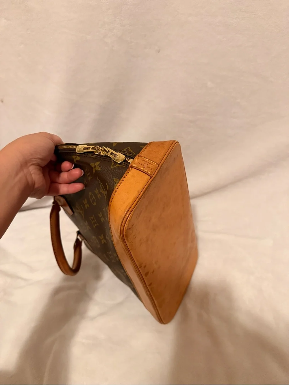 Louis Vuitton Alma Shoulder Bag PM Brown Canvas/Leather BA1905